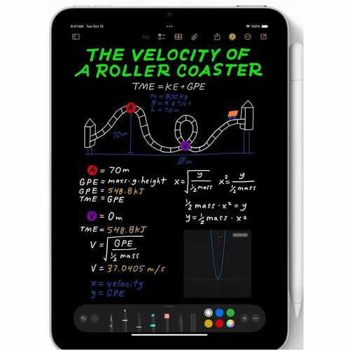 Tableta Apple iPad mini (2024) A2895, 8.3 pulgadas, procesador A17 Pro, 8GB RAM, Almacenamiento 512GB, iPadOS, Tecnología True Tone, WiFi, Bluetooth, 1 año de garantía