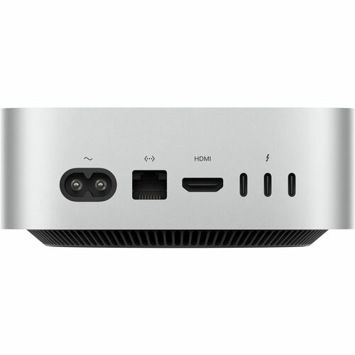 Computadora de escritorio Apple Mac mini Apple M4 RAM de 16GB Almacenamiento 256GB SSD macOS Sequoia Color Plata 1 año de garantía