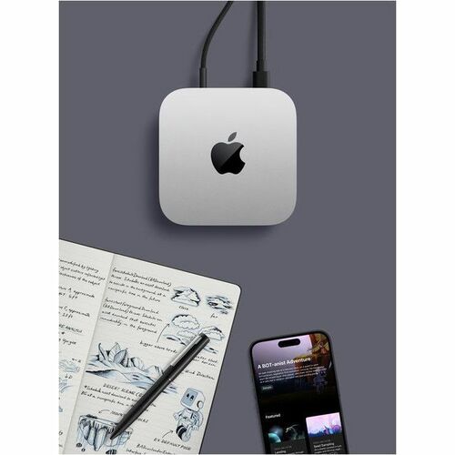 Computadora de escritorio Apple Mac mini Apple M4 RAM de 16GB Almacenamiento 256GB SSD macOS Sequoia Color Plata 1 año de garantía