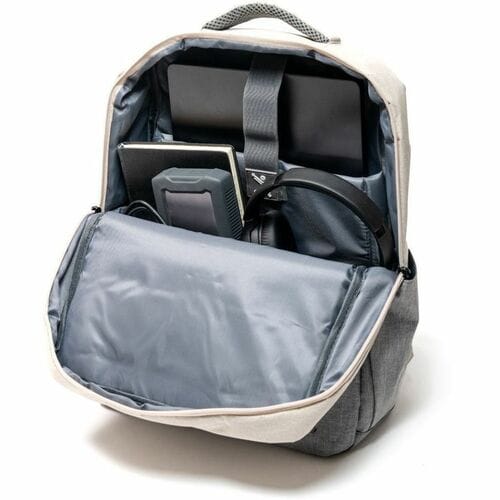 Mochila para Laptop 15.6" Material Resistente Sunset Taupe con Gris