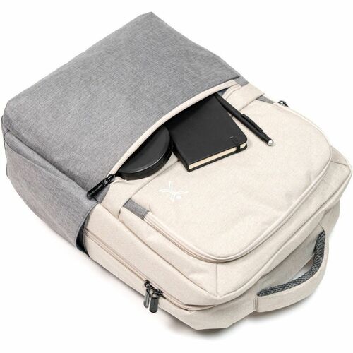 Mochila para Laptop 15.6" Material Resistente Sunset Taupe con Gris