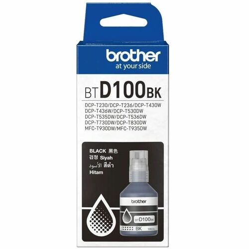 Botella de recarga de tinta Brother BTD100BK - Negro - Inyección de tinta