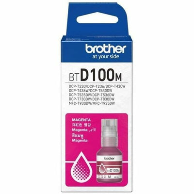 Botella de recarga de tinta Brother BTD100M - Magenta - Inyección de tinta