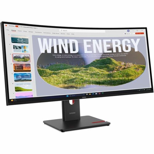 Monitor Lenovo ThinkVision T34wd-40 34" Curvo WQHD | 3440×1440 | 120Hz | USB-C 100W | RJ-45 | 64AEGAR1LA