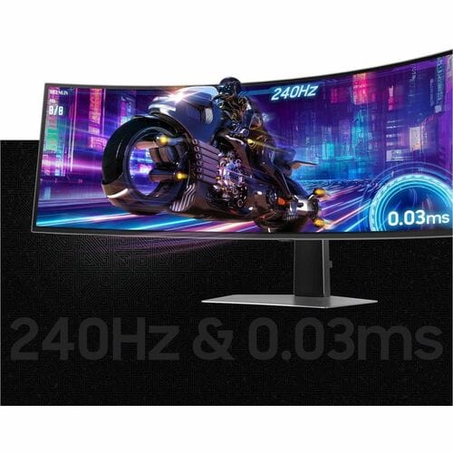 Monitor Gaming Samsung Odyssey OLED G9 49" LS49DG930SNXZX, 5120x1440 DQHD 32:9, 240Hz, 0.03ms, G-Sync, FreeSync Premium Pro, HDR10+, Curvo 1800R, 1 año de garantía