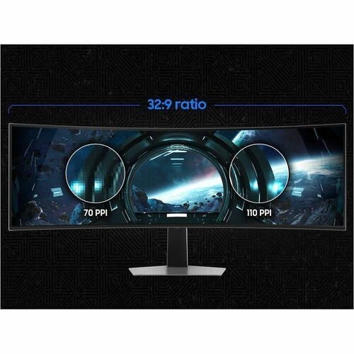 Monitor Gaming Samsung Odyssey OLED G9 49" LS49DG930SNXZX, 5120x1440 DQHD 32:9, 240Hz, 0.03ms, G-Sync, FreeSync Premium Pro, HDR10+, Curvo 1800R, 1 año de garantía
