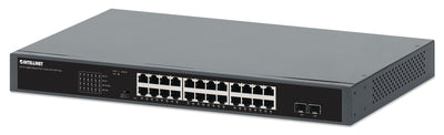 Intellinet POE PLUS SWITCH GB 24 PTOS 19 30W PTO 370W 2 SFP PORTS POE PLUS SWITCH GB 24 PTOS 19 30W PTO 370W 2 SFP PORTS