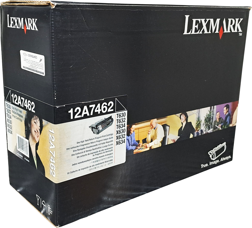 12A7462 Cartucho de tóner LEXMARK Negro Original (ÚLTIMAS CINCO PIEZAS)
