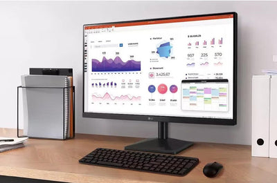 Monitor LCD LG 24MR400 de 24.0", Class Full HD y relación 16:9, color negro