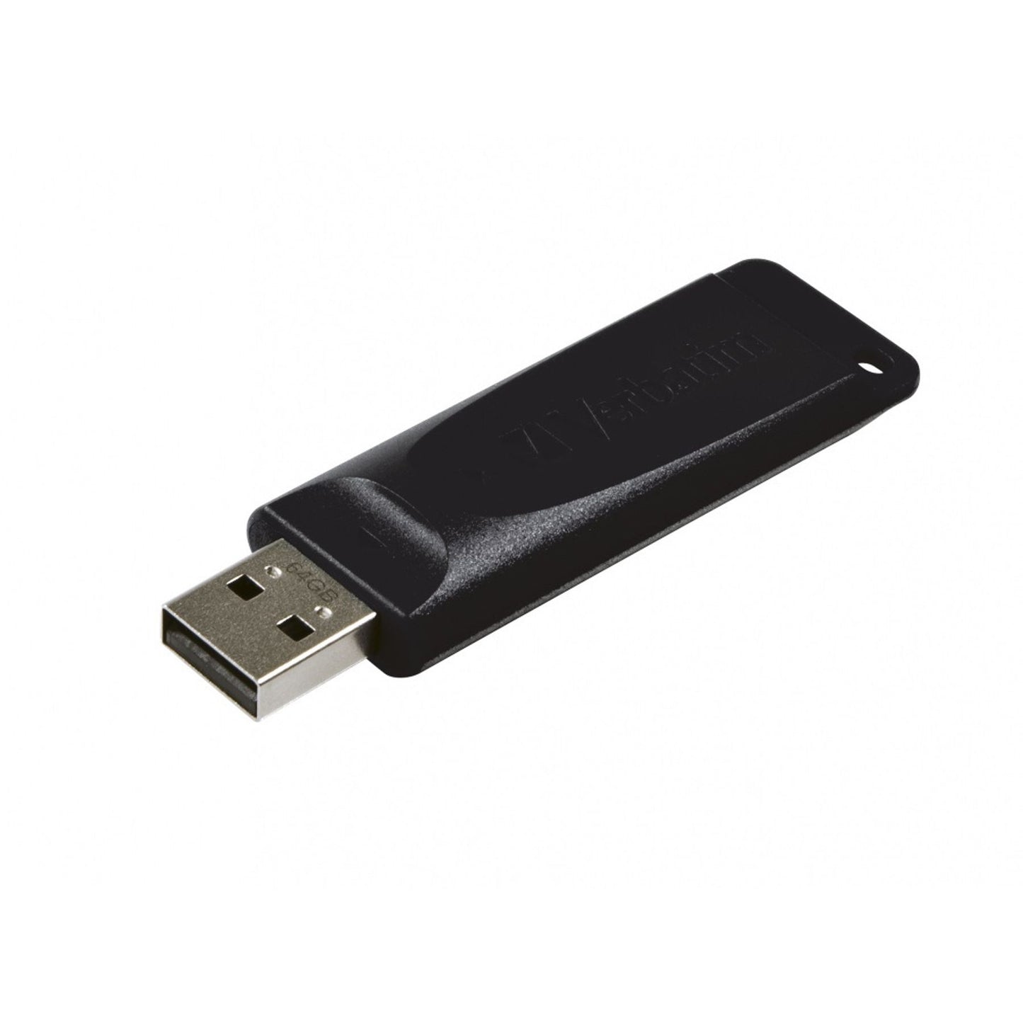 Memoria USB 64GB VERBATIM slider, color negro