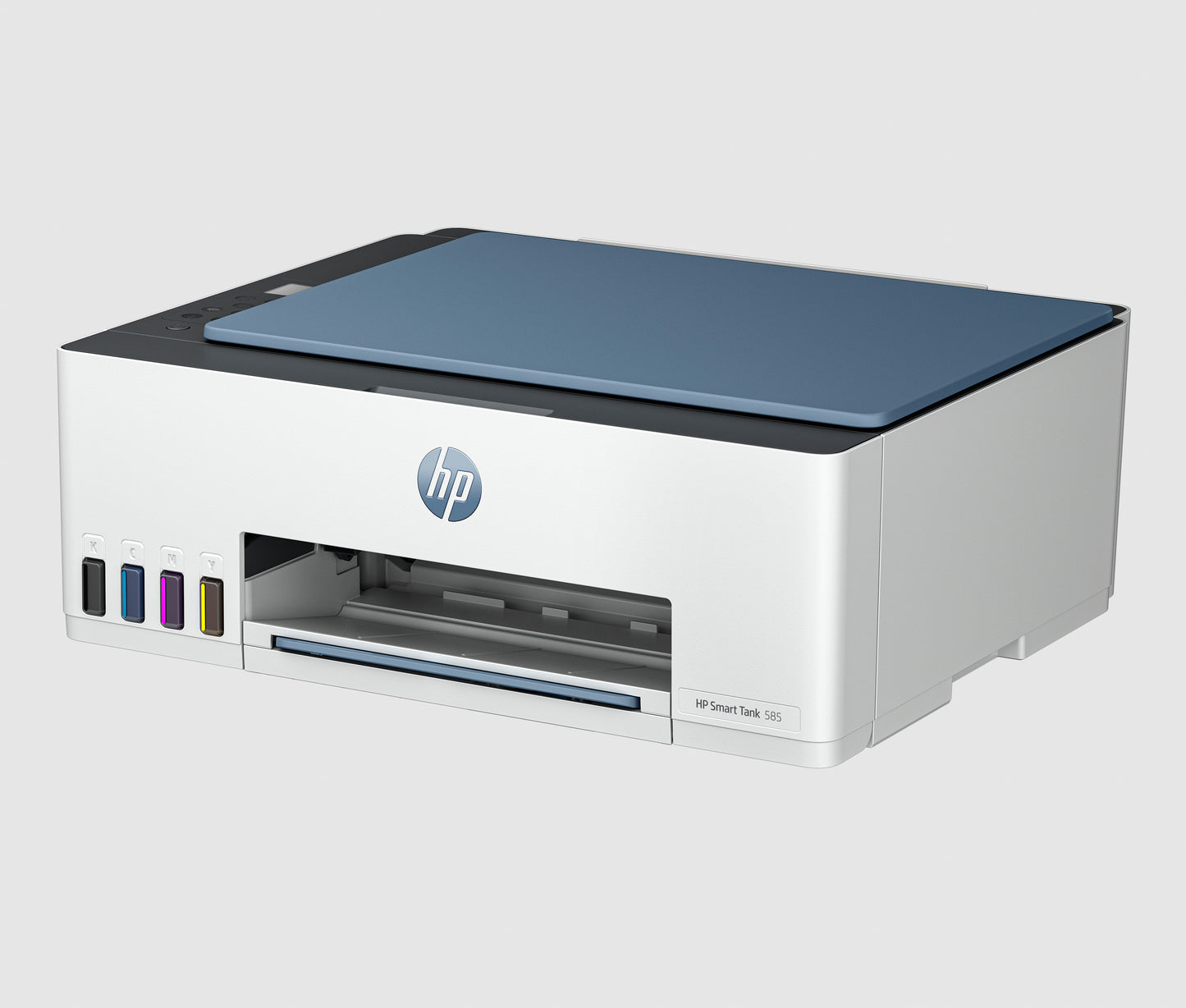 HP Smart Tank 585, Impresión, copia , escaneado. Momocromatica Hasta 12 ppm, 5 ppm COLORCiclo de trabajo (mensual, carta)Up to 3,000 pages, Inyección térmica de tinta HP Volumen de páginas mensuales  400 a 800