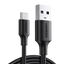 Cable USB-A a USB-C | 2 Metros | Carga y Sincronización de Datos | Carga Rápida 60W | Datos 5 Gbps | QC 3.0/2.0 | FPC | AFC | Protección Integrada | Duradero y Flexible| Caja ABS | Cubierta de TPE | Color Negro.