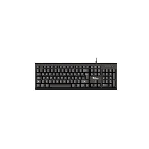 Teclado y ratón Stylos MAT1, Cable USB, Negro, Español