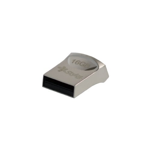 Memoria USB Stylos de 16GB, 2.0, Plata
