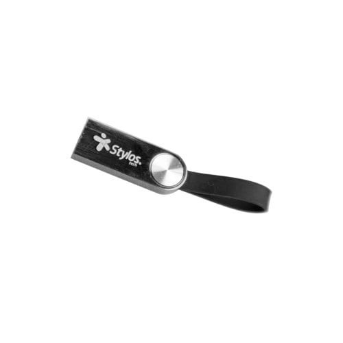 Memoria USB 3.0 Stylos ST300 STMUS316B | 16 GB | Cuerpo Metálico | Transferencia Rápida USB 3.0 | Negro | Para Documentos, Presentaciones y Respaldo Portátil | SKU STMUS316B