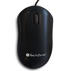 Mouse óptico TZMOU01 Techzone, Alámbrico, USB