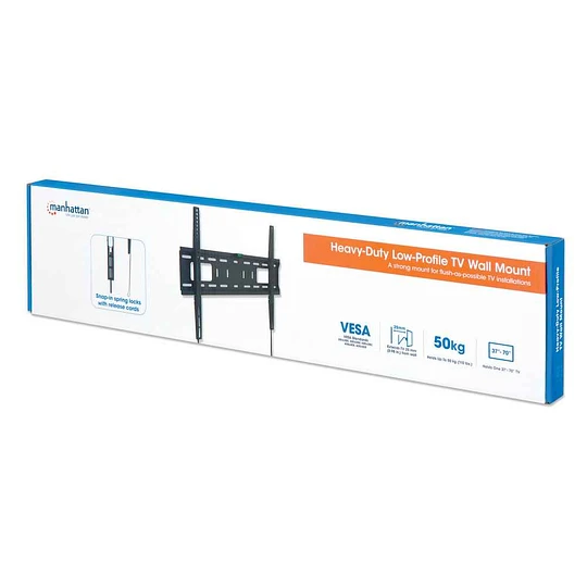 Manhattan Soporte TV para pared de hasta 50kg, y para 37" hasta 70" Fijo.