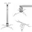 BRobotix Soporte universal de techo o pared para proyector, expandible de 43 cm A 63 cm color blanco