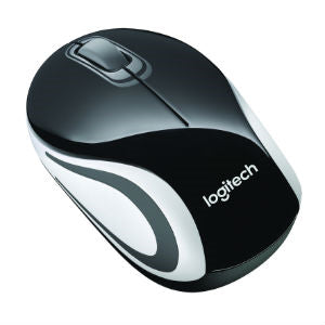 Mini mouse óptico M187 Logitech, Inalámbrico, USB, 1000DPI, Negro