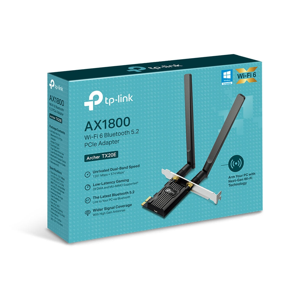 TP-LINK TP LINK ADAPTADOR PCI EXPRESS WRLS WIFI 6 Y BLUETOOTH 5.2 DE DOBLE BA TP LINK ADAPTADOR PCI EXPRESS WIFI 6 Y BLUETOOTH 5.2 DE DOBLE BAN