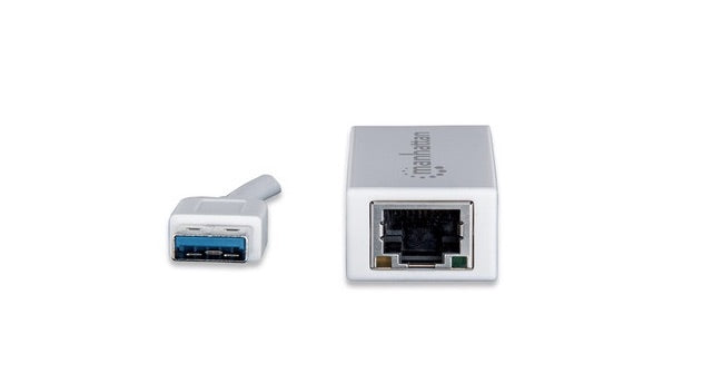 Adaptador de Red Manhattan USB a RJ45 Alámbrico, 1000 Mbit/s