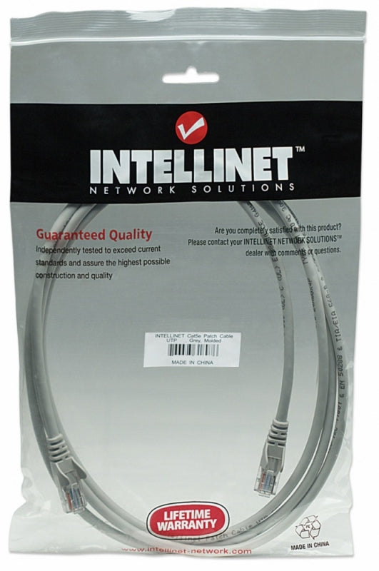 Cable Ethernet, Cat5e, Intellinet, 15.2m, Gris, PVC, 1Gbit/s