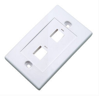 Tapa Intellinet (faceplate) con 2 puertos color blanco