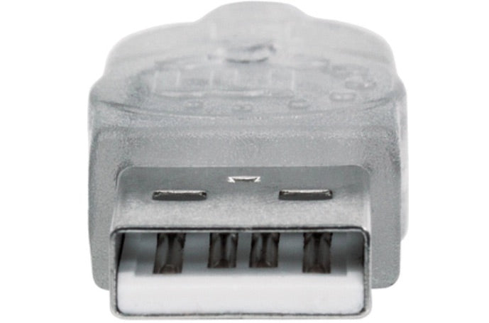 Cable USB 2.0 Tipo A a Tipo B Manhattan 336314 | 1.8 m | Para Impresora, Scanner y Hub USB | Blindado | Contactos Bañados en Oro | Plateado | Garantía 5 Años | SKU 336314