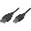 Cable Manhattan USB a-b v2.0, 3.0m, color negro