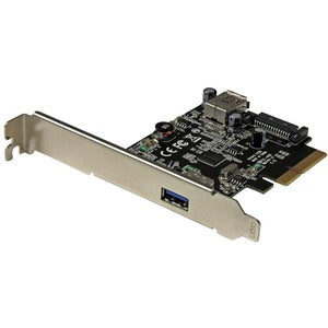Tarjeta PCI Express STARTECH de 2 Puertos USB 3.2 Gen 2 (10Gbps)USB-A 1x Externo y 1x Interno - Soporte UASP