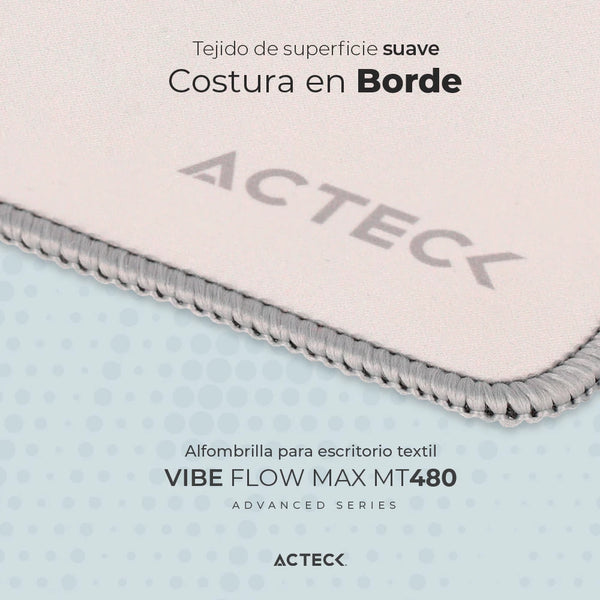 Mousepad alfombrilla para escritorio MT480 Acteck, 90 x 40cm, Gris claro