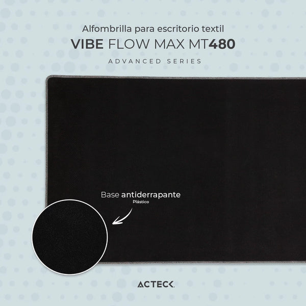 Mousepad alfombrilla para escritorio MT480 Acteck, 90 x 40cm, Gris claro