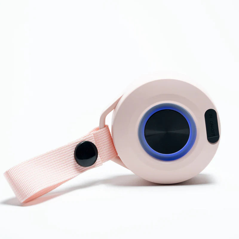 Bocina Bluetooth inalámbrica portátil Perfect Choice, Luz RGB, Función TWS Handy, Rosa