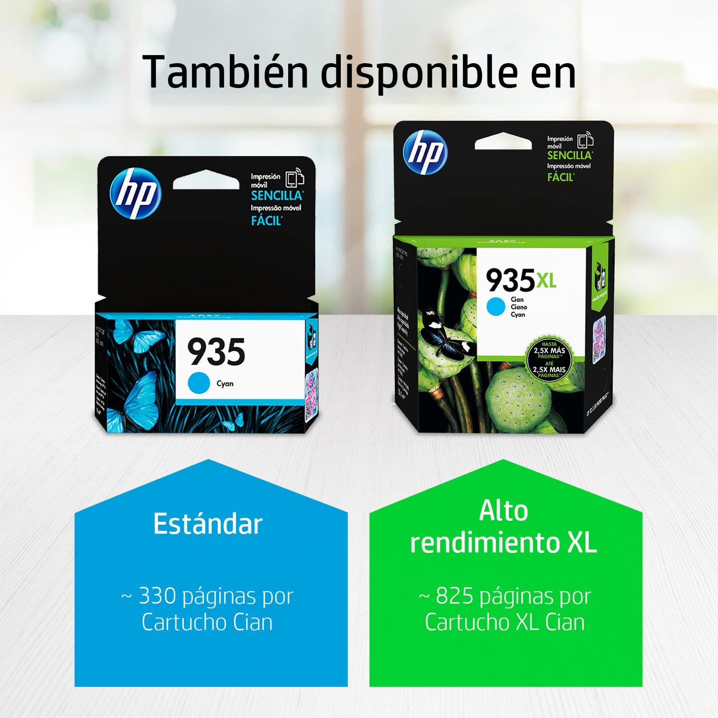 C2P24AL Cartucho HP 935XL Cian Original, 825 Páginas