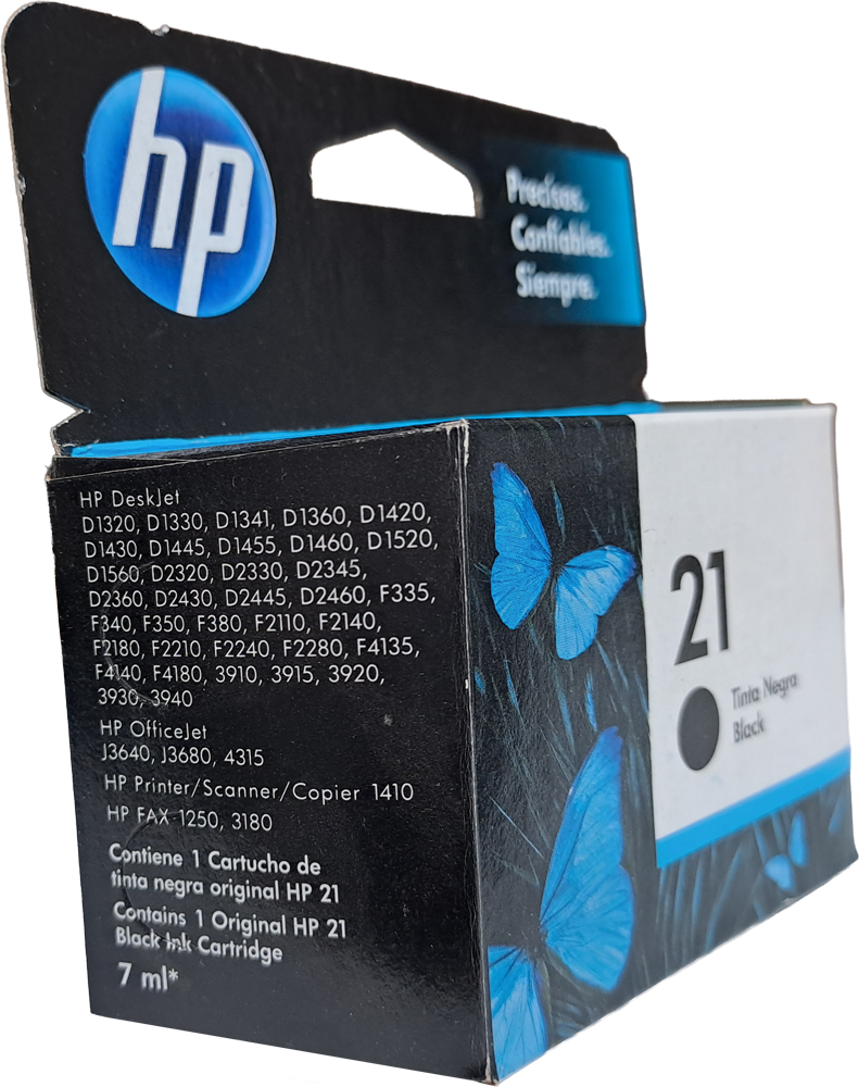 C9351AL Cartucho de Tinta HP 21, Negro, Original Fecha 05/2021