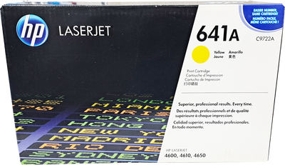 C9722A Tóner HP Laserjet 641A, Amarillo Original (ÚLTIMAS TRES PIEZAS)