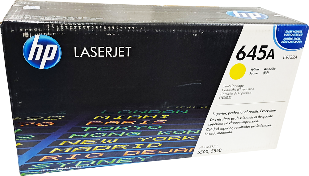 Tóner HP 645A Amarillo C9732A | Original para HP HP Color LaserJet 550 ...