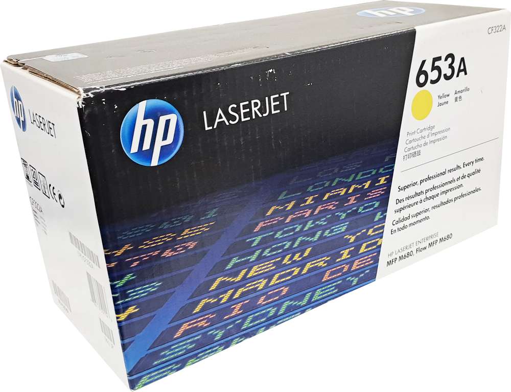 CF322A Tóner HP Laserjet 653A, Amarillo Original (ÚLTIMAS SIETE PIEZAS)