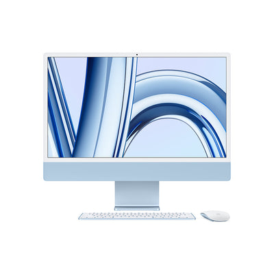 Apple iMac 24" 24.5K MQRQ3E/A Chip M3, CPU8, GPU10, 8GB RAM, 512GB SSD, Azul