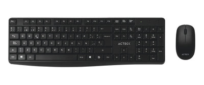 Kit 2 en 1 teclado y mouse AC-931755 Acteck, Inalámbrico, Negro