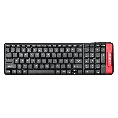 Kit teclado y mouse multimedia 6000632 Brobotix, Rojo
