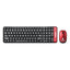 Kit teclado y mouse multimedia 6000632 Brobotix, Rojo
