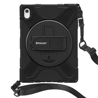 Funda protectora de uso rudo BRobotix, Con correa y giro 360º para iPad 10.9" 10a Gen