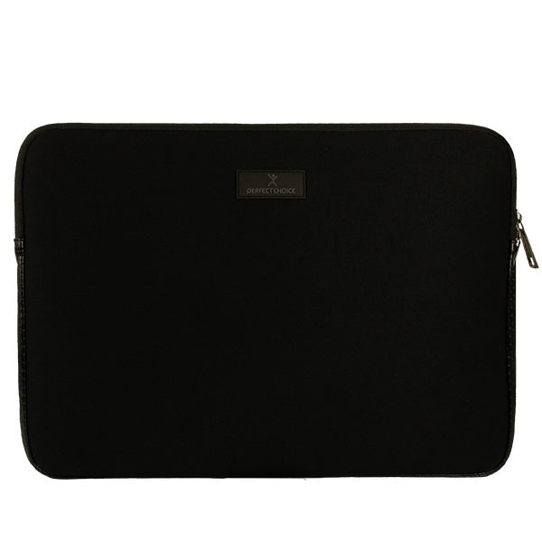 Estuche para laptop de 15" a 15.6" Perfect Choice, Negro, Poliéster Body, 300mm x 395mm