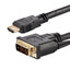 Cable adaptador HDMI a DVI-D de 1.8m STARTECH- Macho a Macho - Extremo Secundario: 1 x 19-pin HDMI Digital Audio/Video - Male