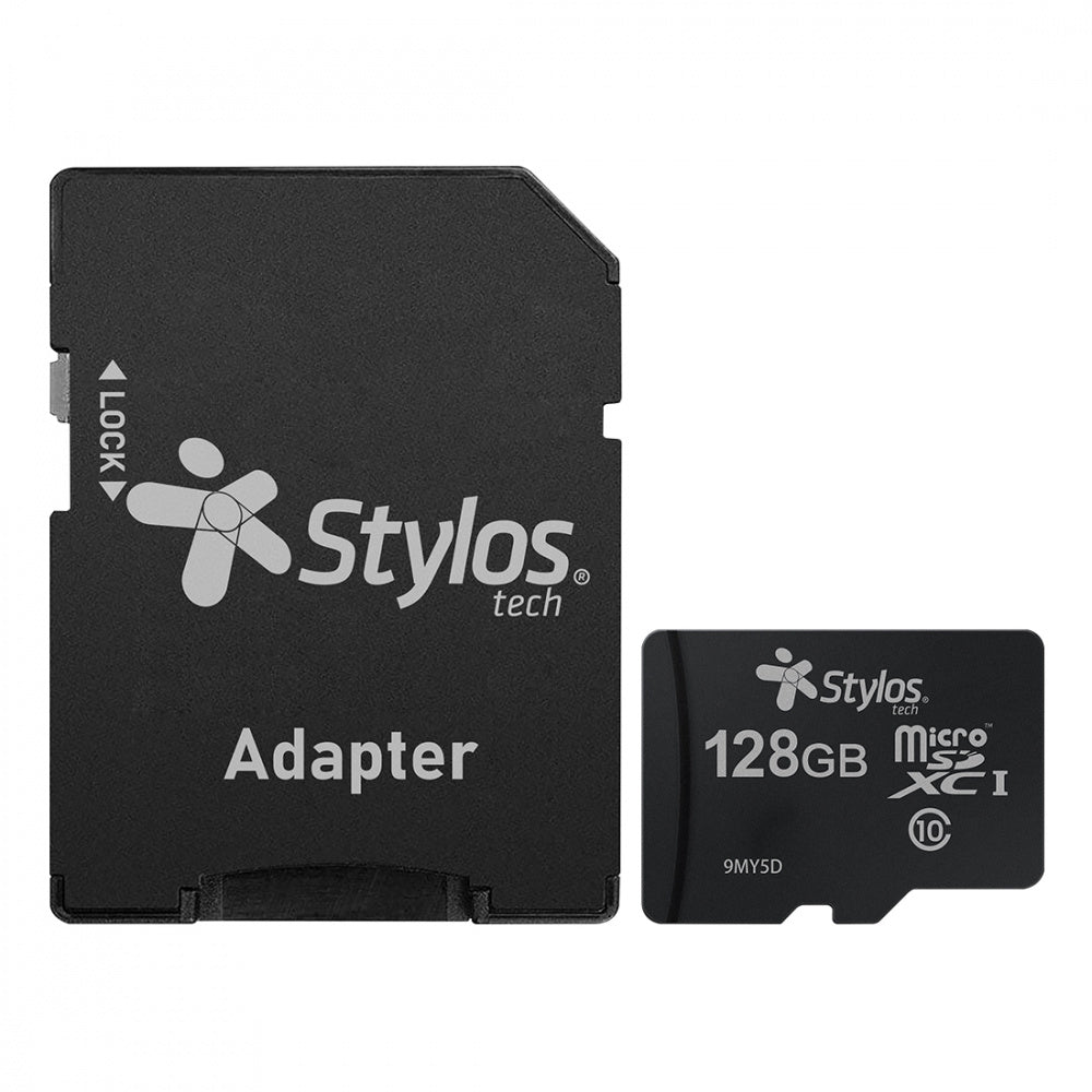 Memoria Stylos MicroSD 8GB Clase 10 con adaptador Negro
