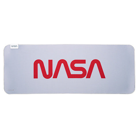 Mousepad RGB NASA NS-GMSX6 Techzone, Base antideslizante, 14 modos de iluminación, Blanco