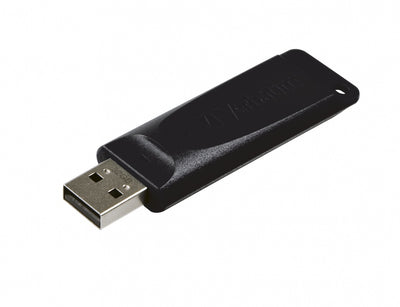 Memoria VERBATIM USB 32GB slider, color negro