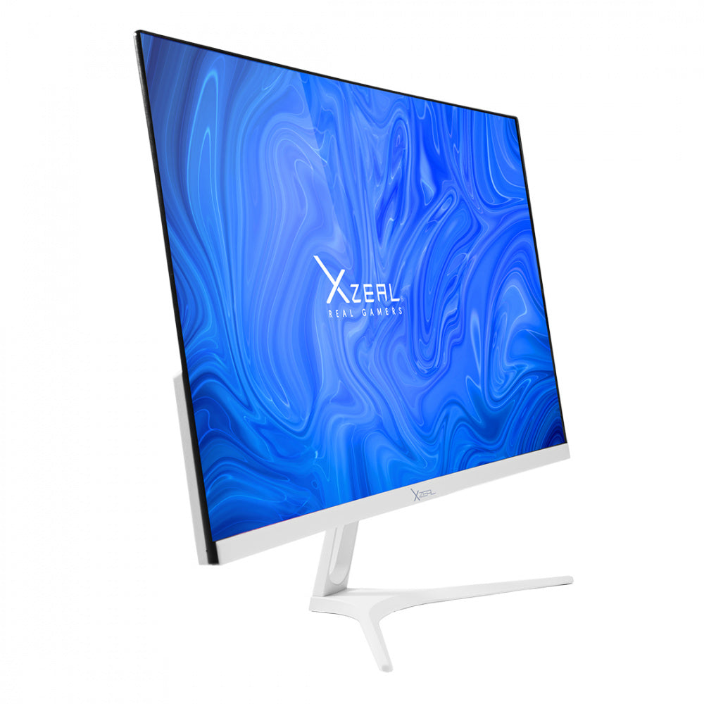 Monitor Xzeal Starter Gamer 23.8", Curvo, 75Hz, 5Ms, HDMI, VGA, Blanco