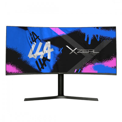 Monitor Panel Curvo Xzeal XZ6010, 34", WQHD, 100Hz, 4ms, Negro